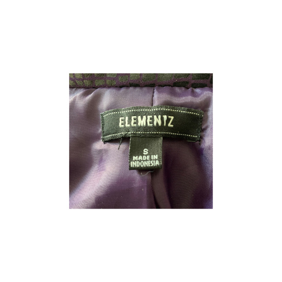 Elementz Purple Animal Print Jacket Women’s Size S - Picture 8 of 8